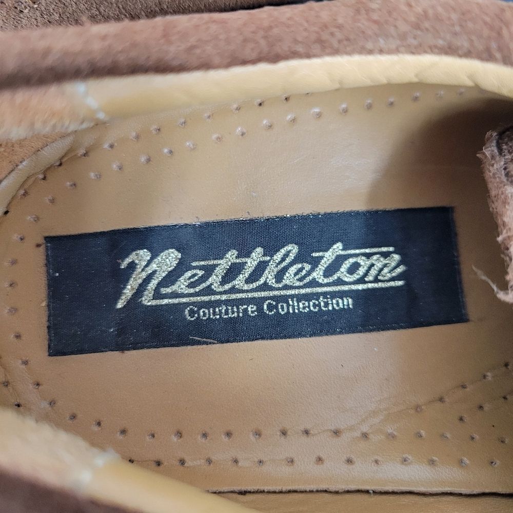 Nettleton X Esprit Vintage Brown Suede Lace Up Oxford Derby US Size 12 Euro 46 - Picture 11 of 14